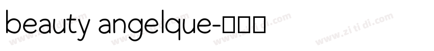 beauty angelque字体转换